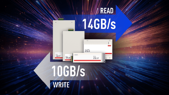 EXCEPTIONAL PERFORMANCE WITH PCIe Gen5 & NVMe 2.0
